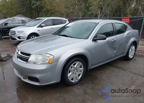 2014 Dodge Avenger Se from USA, damaged, VIN 1C3CDZAB4EN111123